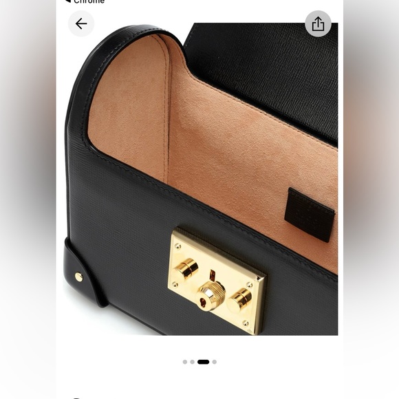 Authentic Gucci Black Small Bamboo Padlock Bag - Picture 4 of 6